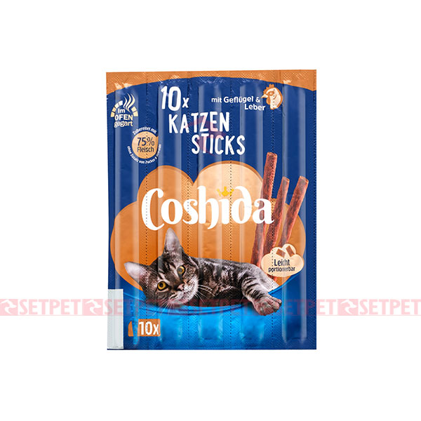 تشویقی مدادی گربه کوشیدا طعم مرغ و جگر - Coshida Chicken and Liver Cat Stick - مدادی گربه کوشیدا طعم مرغ و جگر - اسنک مدادی گربه کوشیدا - تشویقی مدادی کوشیدا - تشویقی میله ای گربه کوشیدا