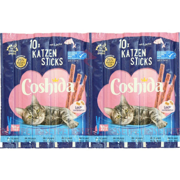 تشویقی مدادی گربه کوشیدا طعم ماهی سالمون - Coshida lachs Cat Stick - اسنک گربه کوشیدا طعم ماهی سالمون - اسنک مدادی گربه کوشیدا - تشویقی مدادی کوشیدا - تشویقی میله ای گربه کوشیدا