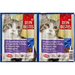 تشویقی مدادی گربه دین بستس طعم ماهی سالمون - Dein Bestes Cat Snack Seelaches Scholle - مدادی گربه دین بست - مدادی گربه داین بستس طعم ماهی سالمون - اسنک مدادی گربه دین بستس