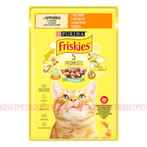 پوچ گربه فریسکیز طعم مرغ در سس - Friskies Cat Pouches chicken In Gravy - سوپ گربه بالغ فریسکیز با گوشت مرغ در سس- پوچ گربه فریسکیز - پوچ فریسکیز - پوچ گربه فریسکیز مرغ در سس