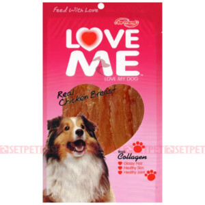 تشویقی سگ لاومی چیکن جرکی طعم مرغ - Love Me Chicken Jerky Dog Treat - تشویقی لاومی - تشویقی سگ لاومی - اسنک تشویقی چیکن جرکی لاومی - اسنک سگ لاومی