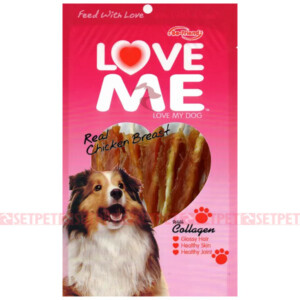 تشویقی سگ لاومی شیری طعم مرغ - Love Me Milk With Chicken Soft Snack Dog Treat - تشویقی لاومی - تشویقی سگ لاومی - اسنک تشویقی لاومی طعم مرغ و شیر - اسنک سگ لاومی - تشویقی سگ شیری لاومی