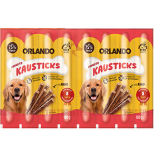 تشویقی مدادی سگ اورلاندو طعم گوشت گاو - Orlando dog sticks beef - مدادی سگ اورلاندو - مدادی سگ اورلاندو طعم گوشت گاو - اسنک نرم سگ اورلاندو - تشویقی مدادی گوشت اورلاندو