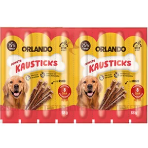تشویقی مدادی سگ اورلاندو طعم گوشت گاو - Orlando dog sticks beef - مدادی سگ اورلاندو - مدادی سگ اورلاندو طعم گوشت گاو - اسنک نرم سگ اورلاندو - تشویقی مدادی گوشت اورلاندو
