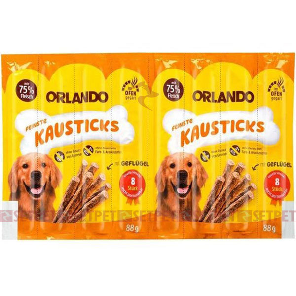 تشویقی مدادی سگ اورلاندو طعم مرغ - Orlando dog sticks Geflügel - مدادی سگ اورلاندو - مدادی سگ اورلاندو طعم گوشت مرغ - اسنک نرم سگ اورلاندو - تشویقی مدادی مرغ اورلاندو - Orlando dog sticks Poultry