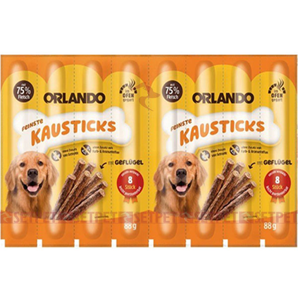 تشویقی مدادی سگ اورلاندو طعم مرغ - Orlando dog sticks Geflügel - مدادی سگ اورلاندو - مدادی سگ اورلاندو طعم گوشت مرغ - اسنک نرم سگ اورلاندو - تشویقی مدادی مرغ اورلاندو - Orlando dog sticks Poultry