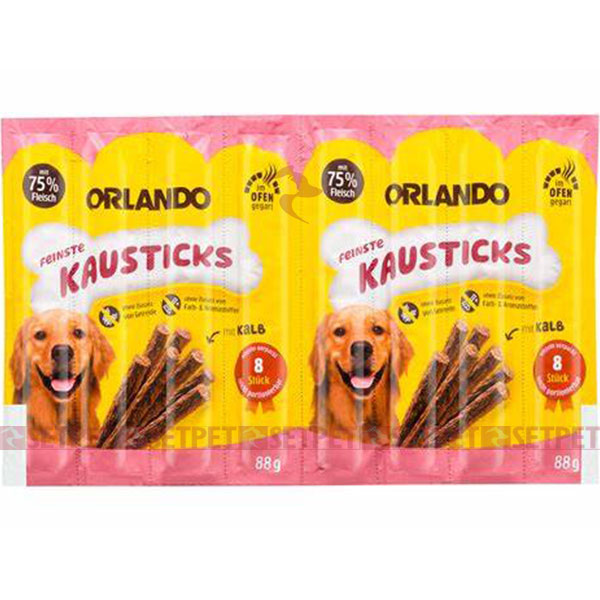 تشویقی مدادی سگ اورلاندو طعم گوشت گوساله - Orlando dog sticks calf - مدادی سگ اورلاندو - مدادی سگ اورلاندو طعم گوشت گوساله - اسنک نرم سگ اورلاندو - تشویقی مدادی گوشت اورلاندو - Orlando dog sticks kalb