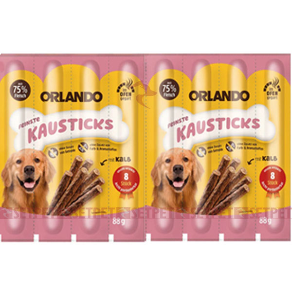 تشویقی مدادی سگ اورلاندو طعم گوشت گوساله - Orlando dog sticks calf - مدادی سگ اورلاندو - مدادی سگ اورلاندو طعم گوشت گوساله - اسنک نرم سگ اورلاندو - تشویقی مدادی گوشت اورلاندو - Orlando dog sticks kalb