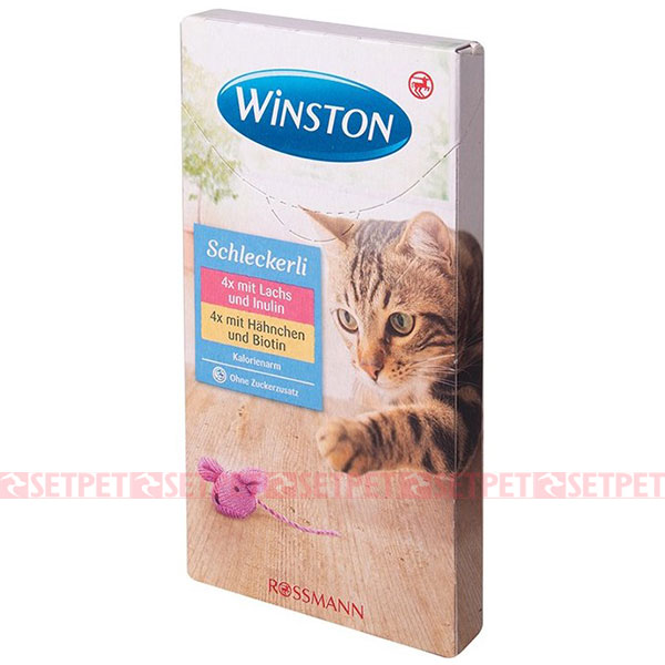 بستنی گربه وینستون طعم مرغ و ماهی - Winston Cat Schleckerli Chicken and Fish - بستنی گربه وینستون ماهی - بستنی گربه وینستون مرغ - بستنی گربه وینستون دو طعم ماهی و مرغ