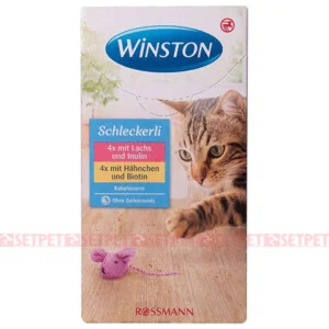 بستنی گربه وینستون طعم مرغ و ماهی - Winston Cat Schleckerli Chicken and Fish - بستنی گربه وینستون ماهی - بستنی گربه وینستون مرغ - بستنی گربه وینستون دو طعم ماهی و مرغ