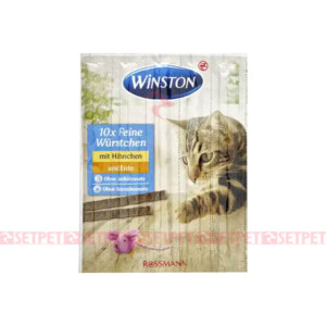 تشویقی مدادی گربه وینستون طعم مرغ و اردک- Winston Chicken & Duck Cat Treat Stick - مدادی گربه وینستون - مدادی گربه وینستون طعم مرغ و اردک - اسنک مدادی گربه وینستون - تشویقی مدادی مرغ و اردک گربه وینستون