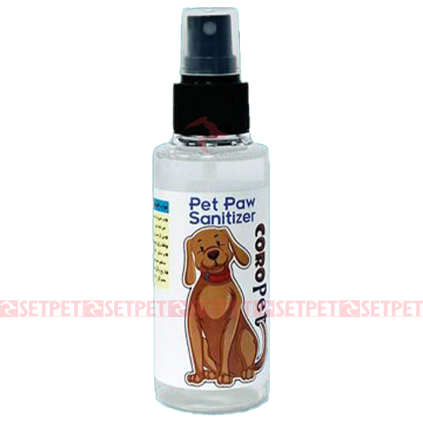 اسپری ضد عفونی کننده دست و پای سگ و گربه کروپت مدل Pet Paw - ضد عفونی کننده دست و پای گربه - ضد عفونی کننده دست و پای سگ - اسپری ضد عفونی کننده دست و پای سگ و گربه کروپت - coropet