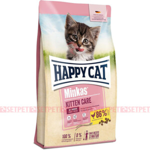 غذای خشک بچه گربه مینکاس هپی کت - happy cat minkas kitten care cat dry food - غذای بچه گربه مدل مینکاس کیتن هپی کت - هپی کت کیتن - مینکاس کیتن هپی کت